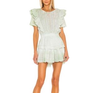 Loveshackfancy Natasha dress in moss